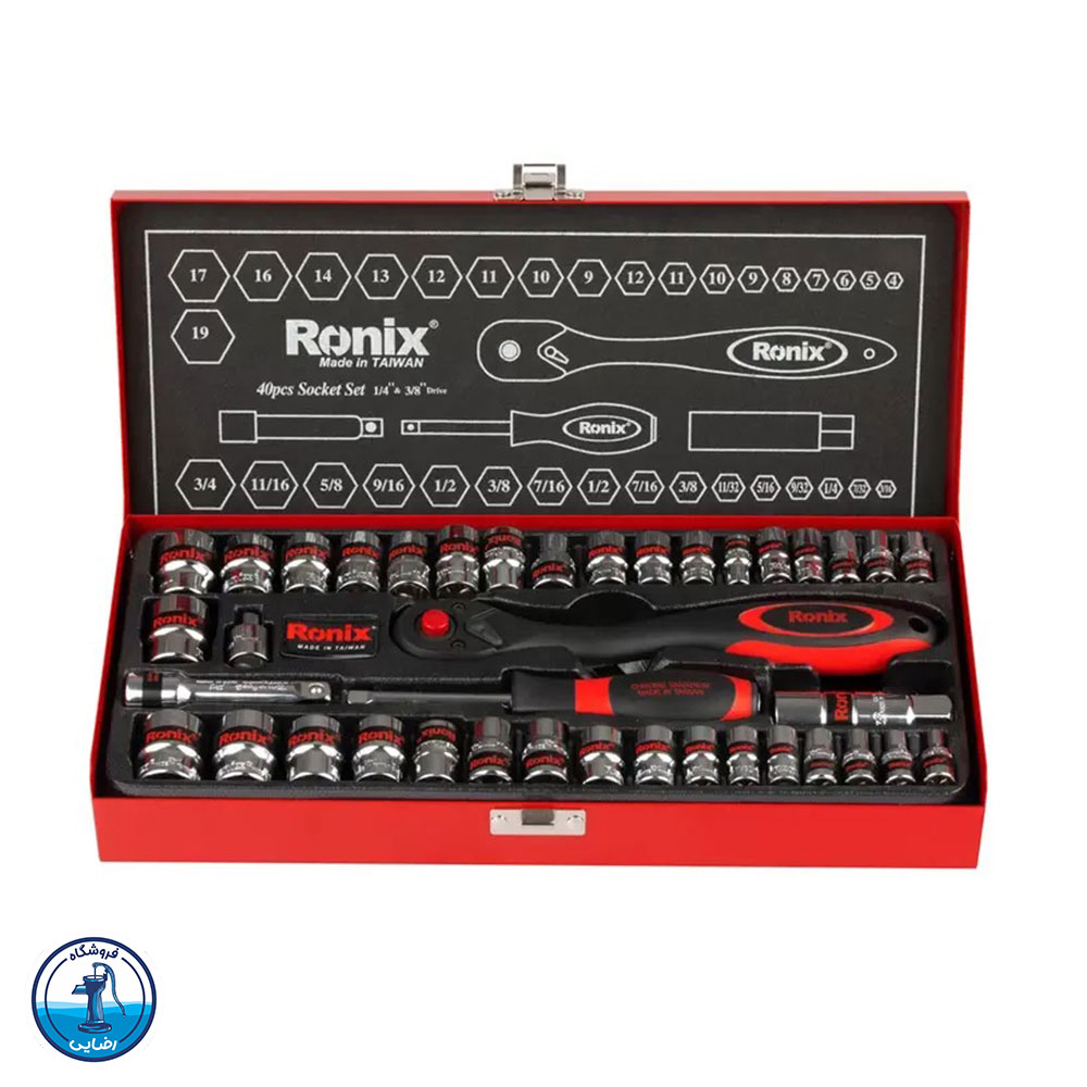 جعبه بکس 40 عددی 3/8 اینچ رونیکس مدل RH-2640